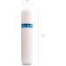 Eurow Shatter-Proof Travel Bottle with Pump & Airtight Lid - 100ml/3.4oz White & Blue | Perfect for International Shipping - Buy Online on GoSupps.com