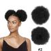 Buy Inch High Afro Puff Synthetic Hair Bun Hairpiece - Kinky Curly Clip In Extensions for Women | Drawstring Ponytail #2 - 2 pcs - Buy Online on GoSupps.com