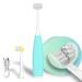 Triple Best Kids Sonic Toothbrush,Rechargeable 32000 VPM Tooth Brush,Patented 3 Brush Head Design,Angled Bristles Clean Each Tooth,for Kids 3+ (Blue)