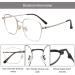 Buy Blue Light Reading Glasses for Men & Women - Fashion Titanium Frame Clear Lens - Classic Computer Eyewear 6006 - +2.75 Strength - Buy Online on GoSupps.com