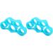 Finger Exerciser Skin Friendly 2Pcs Soft Silicone Finger Trainer Light Portable High Flexibility for Family (Lake Blue 8.8LB) - Buy Online on GoSupps.com