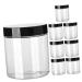 FRCOLOR 8 Pieces Cream Jars with Wide Mouth Empty Cosmetic Containers Cream Container with Wide Mouth Creamy Buttercream Storage Container for Cream Transparent Cream Containers Round