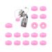 OsirideH2-25pcs Professional Nail Drill Bits Pink Nail Tech Supplies Electric Nail Filer Plastic Cap-Nail Art Tools Drill Dust Collector Dust Stopper Nail Drill Bit -Pink Drill Nail Dust Collectos