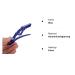 Buy 6 Pieces Crocodile Hair Clips - Professional Anti-Slip Hairdresser Clamps & Accessories (Blue) | Perfect for Styling & Cutting - Buy Online on GoSupps.com