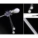 Vintage S925 Sterling Silver Chinese Hair Chopsticks with Magnolia Jade Tassel - Elegant Hair Bun Jewelry for Bride and Women - Buy Online on GoSupps.com