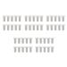 PHTOIT 50Pcs Baby Kids T-Shape Plastic Pacifier Clips Soother Dummy Style Badge Holder White