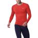 EXIO Men's Compression Baselayer Top | Cool Dry Workout Shirt - Medium Tall - Short & Long Sleeve | Red (EXR01-RD) - Buy Online on GoSupps.com