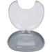 Compact Waterproof Orthodontic Retainer Case - Portable Mouthpiece Box with Pressing Lid for Retainer Cleaning | Grey - Buy Online on GoSupps.com