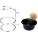 Mingqian Shaving Brush Set - Men's Double Edge Razor Bowl & Holder | Manual Beard Shaver for Perfect Shave - Buy Online on GoSupps.com