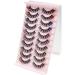 Colored Russian Strip Lashes D Curl | Wispy Faux Mink Eyelashes | Party & Halloween Makeup - Buy Online on GoSupps.com