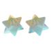 Artistone Opalite Crystal Merkaba Star Healing Crystal Set Hand Carved Gemstone Merkaba Chakra Spiritual Reiki Stones for Christmas Thanks-Giving Decorations(Pack of 2)