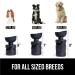 Gorilla Grip Portable Dog Water Bottle - Leak Proof 20oz Silicone Dispenser for Puppy Walks, Travel, Hiking - Keep Pets Hydrated on the Go - Black - Buy Online on GoSupps.com