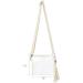 Clear Crossbody Purse with Macrame Wrist Strap and Tassel - Stadium Approved Transparent Shoulder Bag for Concerts and Events - Buy Online on GoSupps.com