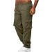 EndoraDore Men's Multi-Pocket Cargo Jogger Pant - Green Medium | Work Hiking Tactical Trousers - Buy Online on GoSupps.com