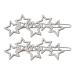Set of 2 Silver Star Hair Clips - Stylish Hair Accessories for Women | Perfect Hairpins & Clamps - Buy Online on GoSupps.com