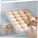 UKCOCO 2pcs Storage Box Plastic Pallet Plastic Tray Clear Egg Refrigerator Egg Holder Devil Crisper Travel Blue 30.2X21.5X4.2CM - Buy Online on GoSupps.com
