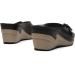 Alexis Leroy Women's Bow Slide Wedge Sandals 8-8.5 in Black - Hollow Out Detail, Buckle Closure - Buy Online on GoSupps.com