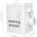 Healeved Washing Storage Bucket Toilet Lid Covers Laundry Bin Snack Containers Dispenser Wrought Iron - Buy Online on GoSupps.com