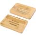 Ciieeo 6 Pcs Wooden Soap Dish Soap Placing Rack Quick Drying Soap Dish Soap Stand Bath Soap Holder Bathroom Soap Accessories Soap Drainage Holder Rectangular Soap Case Bamboo Drainer - Buy Online on GoSupps.com