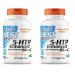 Doctor's BEST 5-HTP Enhanced with Vitamins B6 & C Non-GMO Vegan Gluten & Soy Free 120 Count (Pack of 2)