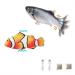 BangShou 2 Pieces Electric Moving Fish Cat Toy with Catnip - Interactive Realistic Flapping Wagging Fish for Kitten - Buy Online on GoSupps.com