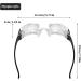 Dorccsi Magnifying Glasses Adjustable 4x Magnifying Eyewear Anti-glare Wearable Magnifier Glasses Great for Myopia Seniors Watching Tv for Low Vision Reading Fishing Reading Glasses Eyewear Wearable - Buy Online on GoSupps.com