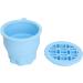 Makeup Brush Cleaning Bowl Space Saving Multifunctional Makeup Brush Scrubber Palm Size 2 in 1 Foldable for Home (Blue) - Buy Online on GoSupps.com