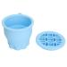 Buy Makeup Brush Cleaning Bowl - Compact Folding Scrubber for Home Use | Space-Saving Blue Design - Buy Online on GoSupps.com