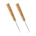 Wood Handle Scratch Marking Awl for Book - Pack of 2 - Awls for Leather Work - Bookbinding Working Straight Awl Tool