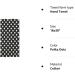 Naanle Cute Polka Dot Pattern Hand Towels - Soft Absorbent Guest Towels for Bathroom, Hotel, Gym, Spa - 16 x 30 Inches (Black White) - Buy Online on GoSupps.com