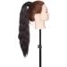 20 Real Long Corn Wave Ponytail Clip-in Hair Extensions for Women - Natural Black - Buy Online on GoSupps.com