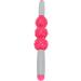 Verdant Touch Massage Roller - Muscle Relief & Relaxation Yoga Stick with 3 Balls - Rose Red - Buy Online on GoSupps.com