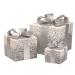 Online Garden Centre Silver Sparkly Faux Gift Boxes - Set Of 3 ** Decorating Your Home For Christmas Is All Wrapped Up! **