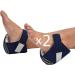 Ortoprime Pack 2 Anti -Decubitus -Junic Cup of comfort - elbow and heel sauces against ulcers - antidecubitus dersonation Antischwounds - pressure redemption - foot pillow for bedridden