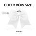 CEELGON 20 Pcs White Cheer Bows - Large 8 Inch Hair Bows for Breast Cancer Awareness - Perfect for Toddler Girls, Teen Cheerleaders, Softball Teams - Bulk Pack - Buy Online on GoSupps.com