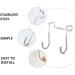 NAMOARLY 6pcs Back of Door Hooks Hat Wall Hooks Kitchen Cabinet Hooks S Hook Stainless Steel Cupboard - Buy Online on GoSupps.com