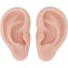 Flexible & Reusable Silicone Ear Model - 1 Pair Medium Skin Color for Ear Piercing Practice - Buy Online on GoSupps.com