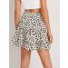 LAEMILIA Womens Floral Print Elastic Flared Mini Skater Skirt - White - Buy Online on GoSupps.com