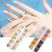 Gsrimgratoe Nail Art Decoration Rhinestone Nail Irregular Beads for Nail Manicure 3D Art Decoration Tip Drill Pen Set with Tweezers 8 Pieces - Buy Online on GoSupps.com