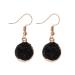 Feyley earrings crystal irregular cluster earrings for women black quartz geode dangle earrings jewelry earrings for women men ornament