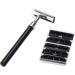 Mingqian Shaving Brush Set - Men's Double Edge Razor Bowl & Holder | Manual Beard Shaver for Perfect Shave - Buy Online on GoSupps.com