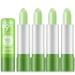 4 pieces lip balm aloe vera jelly lipstick magic temperatures color change lipstick lip balm moisturizing long -lasting lips lip gloss aloe vera lipstift set