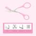 Buy Eyebrow Trimmer & Shaping Knife | Universal Stainless Steel Beauty Tool - Pink & Silver - Buy Online on GoSupps.com