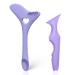 Eyeliner Stencils Aid 2 Pcs Silicone Eyeliner Tool Eyeliner Applicator Tool for Eyelash Lipstick Eyeliner (Purple)