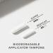 Grace & Green Organic Cotton Super Tampons with Biodegradable Applicator - 14 Count Pack - Plastic-Free & Made with Organic Cotton - Buy Online on GoSupps.com
