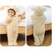 Ceguimos Newborn Baby Hooded Romper Jumpsuit | Warm Fleece Cartoon Bear | 0-3 Months - Buy Online on GoSupps.com