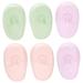 SOLUSTRE 3 Pairs Hair Styling Tool Ear Covers Silicone Earmuffs Hair Dye Earmuffs Ear Caps for Hair Dye Hair Coloring Earmuffs Hair Salon Earmuffs Earcaps Ear Muffs Perm Dyeing Silica Gel