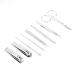 Durable Stainless Steel Nail Cutter Clippers Set for Fingernail Toenail with Anti-Slip Design (GLOGLOWz968ytdcuh-02)