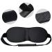 BE SAFE Forever Silk Sleeping Face Eye Mask Blind Fold Cover for Travel/Sleep for Men/Women Unisex EYE-Black-003