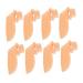 Thumb Splint Separator Thumb Protector 4 Pairs Orthopedic Bunion Bunion Strap Straightener Protector Cover Supple Separator Silicone Silica Gel Thumb Spica Splint Skin Color 7x3.5cm
